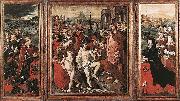 VERSPRONCK, Jan Cornelisz Triptych of the Micault Family oil